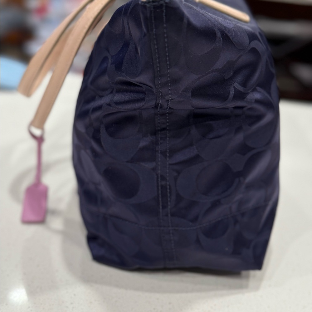 Coach Navy Blue Medium Size Satchel - Picture 3 of 10